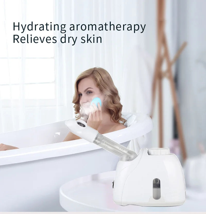 Nano Ionic Facial Steamer - Home Spa Pore Opener & Hydration Tool