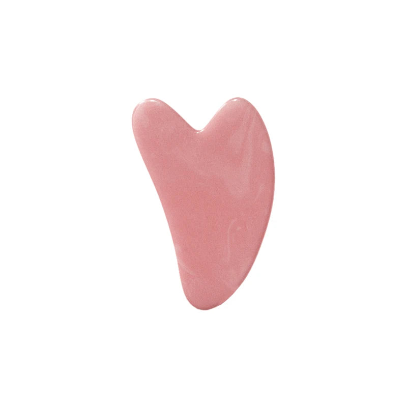 Natural Rose Quartz Facial Roller & Gua Sha - Face Slimming & Lymphatic Drainage