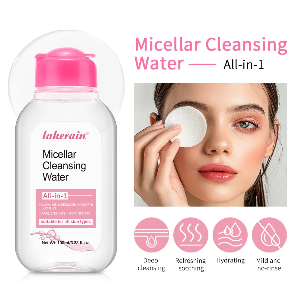 Gentle Micellar Cleansing Water - All-in-1 Makeup Remover & Cleanser