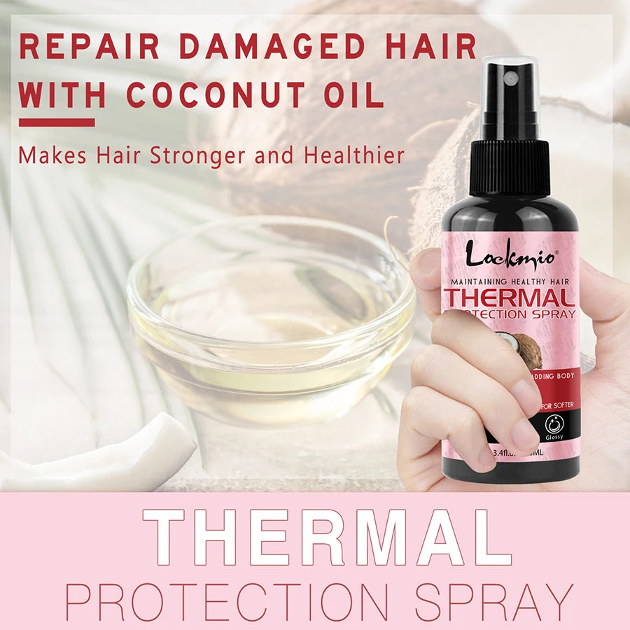 Smoothing Keratin Hair Serum - Thermal Heat Protectant & Anti-Frizz Gloss