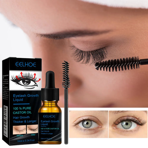 100% Pure Organic Castor Oil - Natural Eyelash & Eyebrow Growth Serum