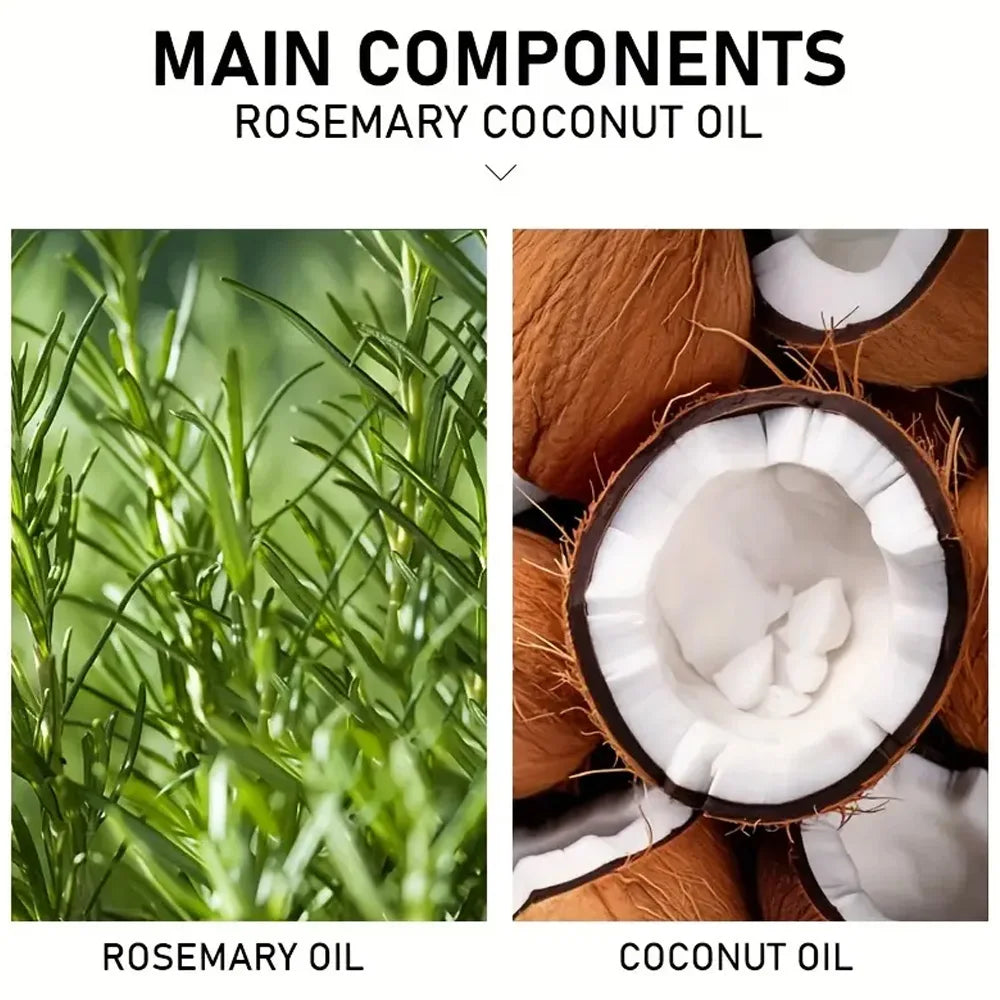 Organic Rosemary Mint Hair Oil - Scalp Nourishment & Length Retention
