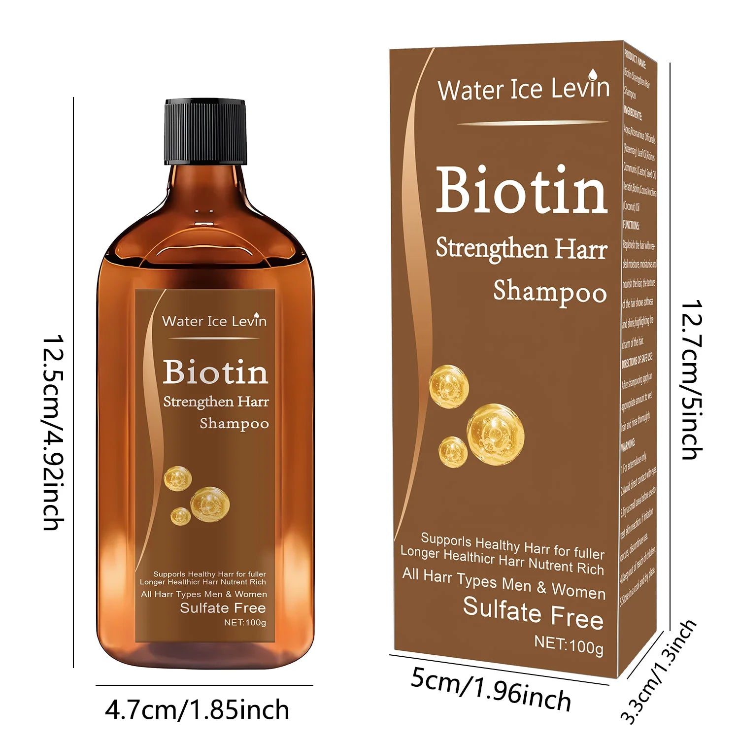 Biotin Anti-Hair Loss Shampoo - Thinning Hair Strength & Growth Formula