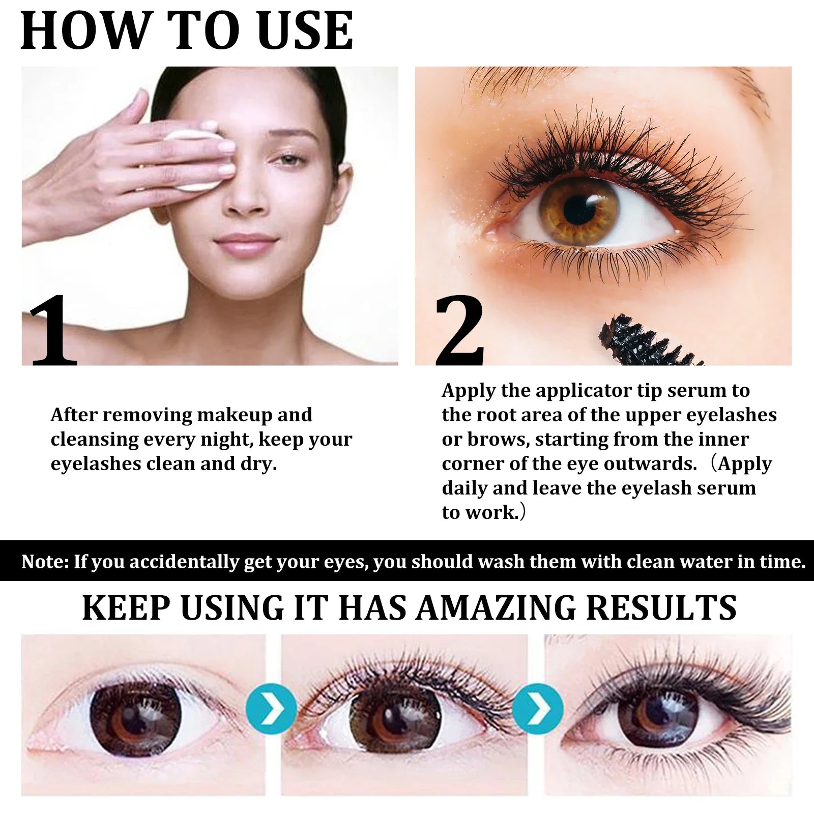 100% Pure Organic Castor Oil - Natural Eyelash & Eyebrow Growth Serum