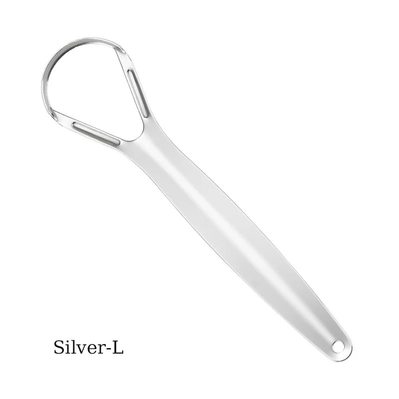 Medical-Grade Stainless Steel Tongue Scraper - Fresh Breath Bad Odor Fix