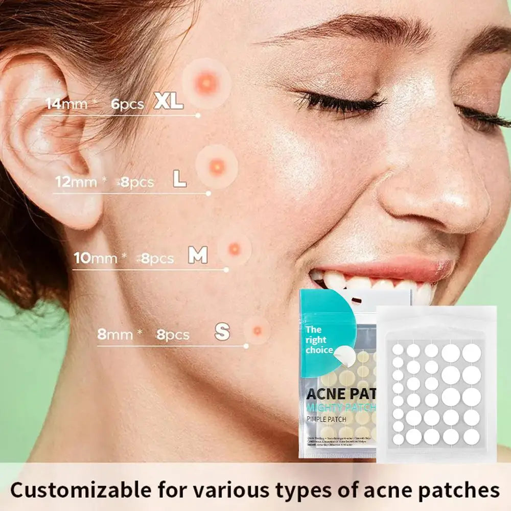 Invisible Hydrocolloid Pimple Patches - Overnight Acne Spot Treatment
