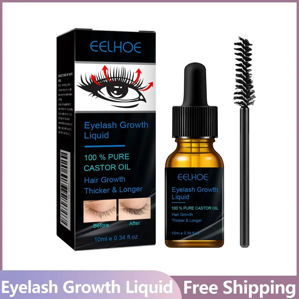 100% Pure Organic Castor Oil - Natural Eyelash & Eyebrow Growth Serum
