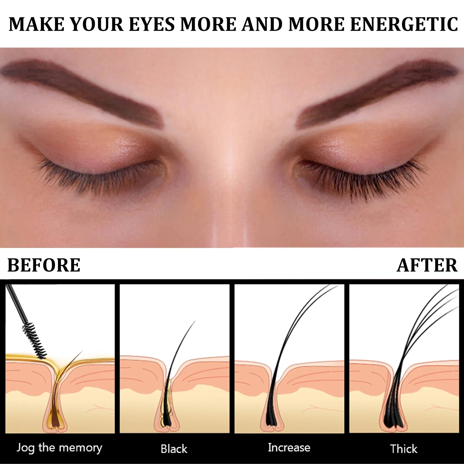 100% Pure Organic Castor Oil - Natural Eyelash & Eyebrow Growth Serum