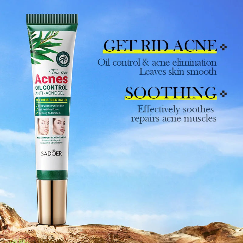 Fast-Acting Tea Tree Spot Gel - Emergency Acne & Blemish Treatment