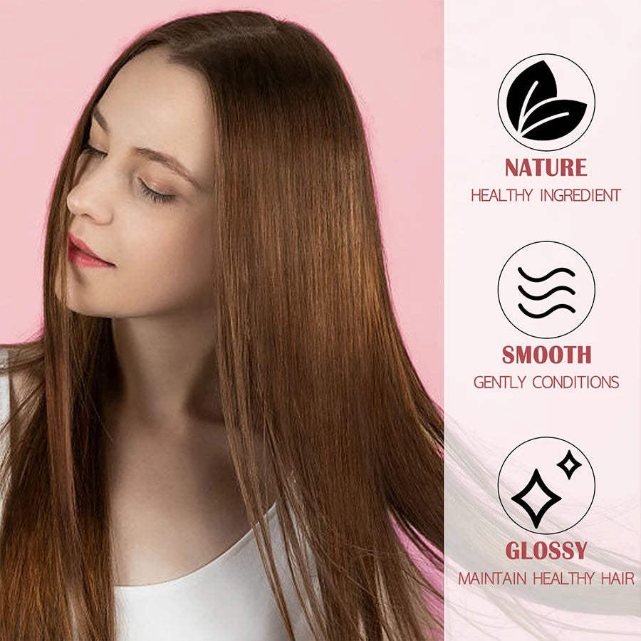 Smoothing Keratin Hair Serum - Thermal Heat Protectant & Anti-Frizz Gloss