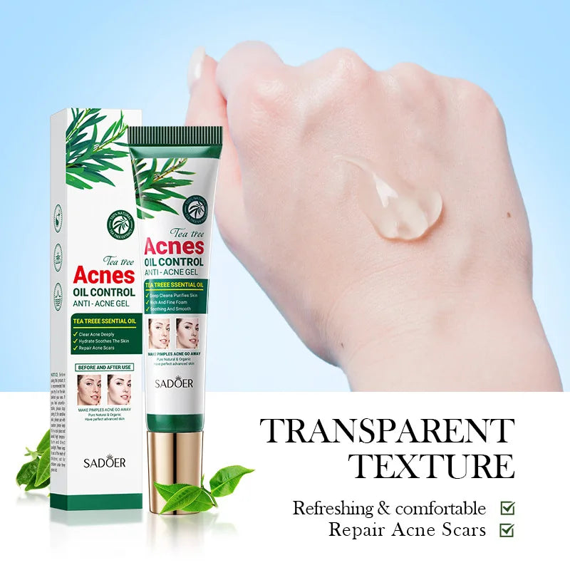 Fast-Acting Tea Tree Spot Gel - Emergency Acne & Blemish Treatment