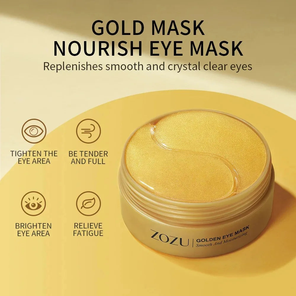 24K Gold Collagen Eye Mask - Anti-Dark Circle & Under-Eye Plumping Patches