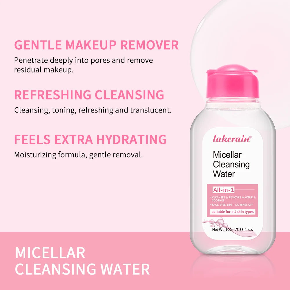 Gentle Micellar Cleansing Water - All-in-1 Makeup Remover & Cleanser