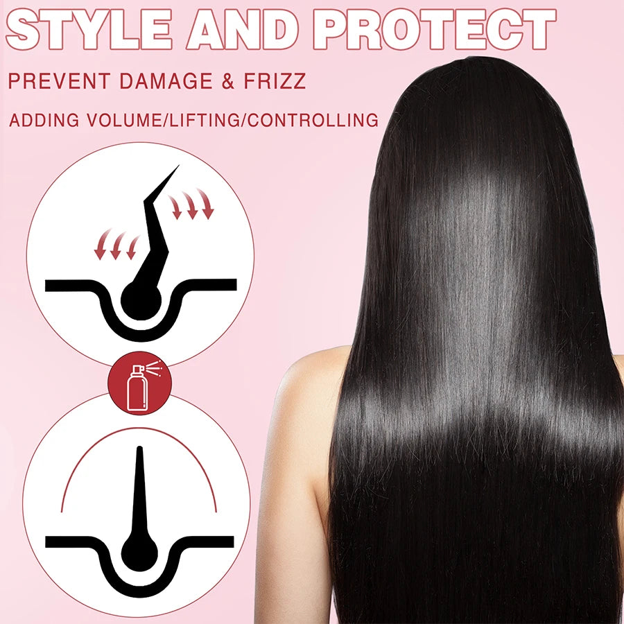 Smoothing Keratin Hair Serum - Thermal Heat Protectant & Anti-Frizz Gloss