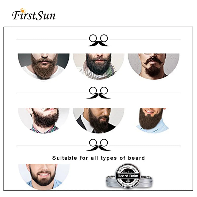 Premium Beard Growth Oil & Comb Kit - Softener & Patchy Beard Fixer
