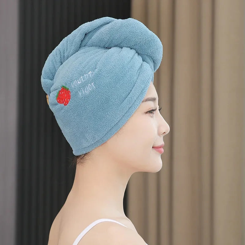 Anti-Frizz Microfiber Hair Towel - Fast Drying Super Absorbent Turban