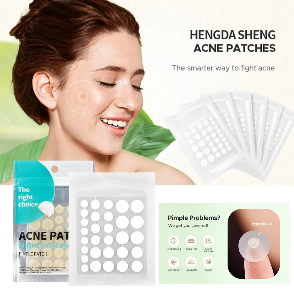 Invisible Hydrocolloid Pimple Patches - Overnight Acne Spot Treatment