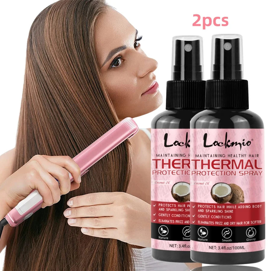 Smoothing Keratin Hair Serum - Thermal Heat Protectant & Anti-Frizz Gloss