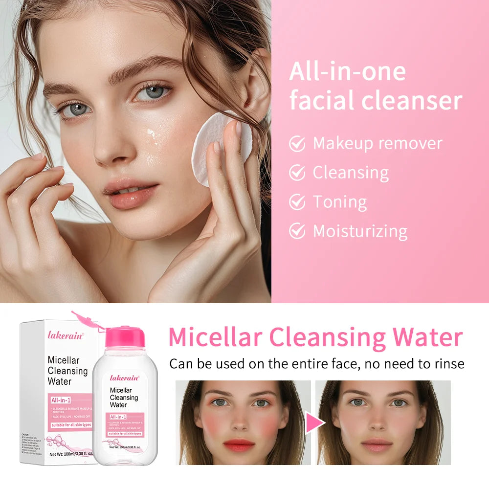 Gentle Micellar Cleansing Water - All-in-1 Makeup Remover & Cleanser